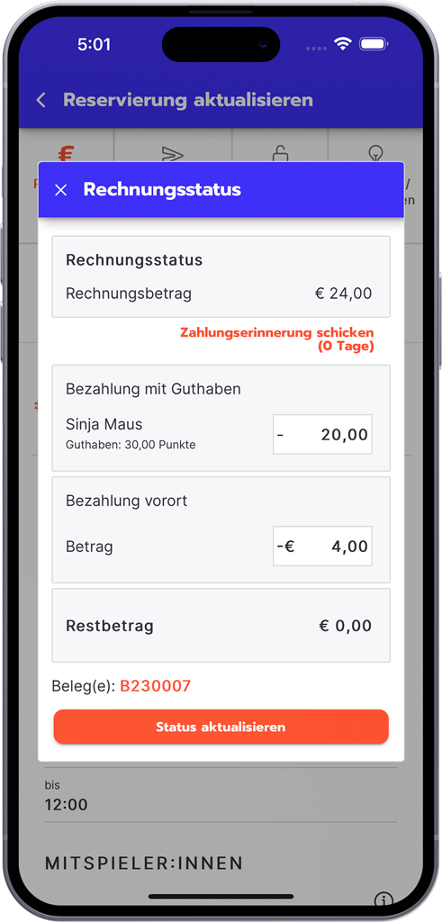 Rechnungsstatus